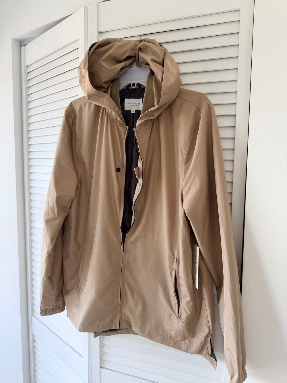 Five Four Men’s Light Tan Hooded Jacket